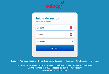 Inicio sesión para Agencias.